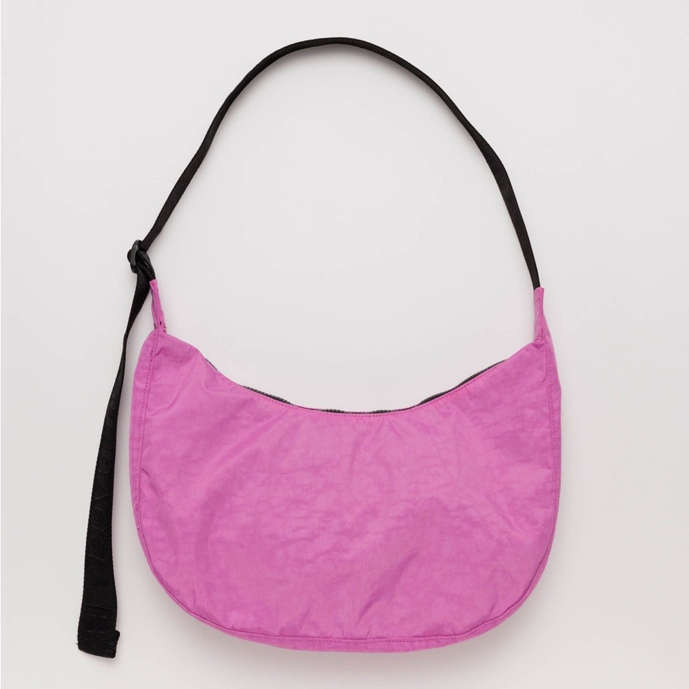 Medium Nylon Crescent Bag - Extra Pink